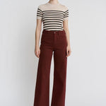 MICA High Rise Burgundy Jean - The Nines