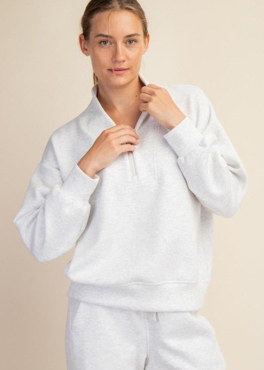 Luxe Scuba Half Zip Pullovers - 7 Colors! - The Nines