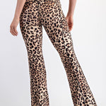 Brown & Black Animal Print Butter Flare Leggings - The Nines