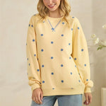 Yellow & Blue Polka Dot Sweatshirt - The Nines