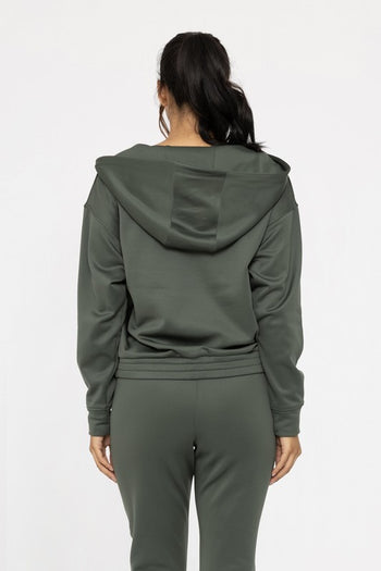 Mono B Hunter Green Scuba Hoodie - FINAL SALE