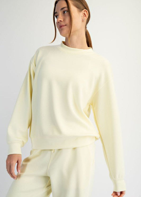 Scuba Mock Neck Sweatshirt - 7 Colors! - The Nines