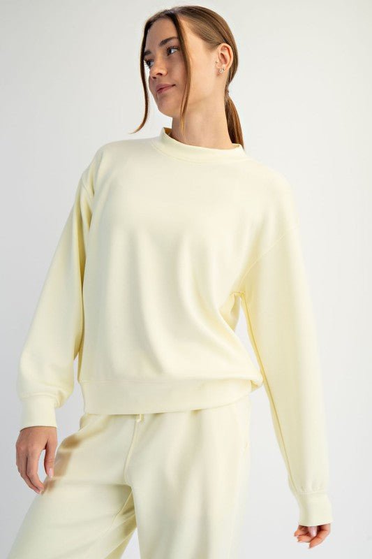 Scuba Mock Neck Sweatshirt - 7 Colors! - The Nines