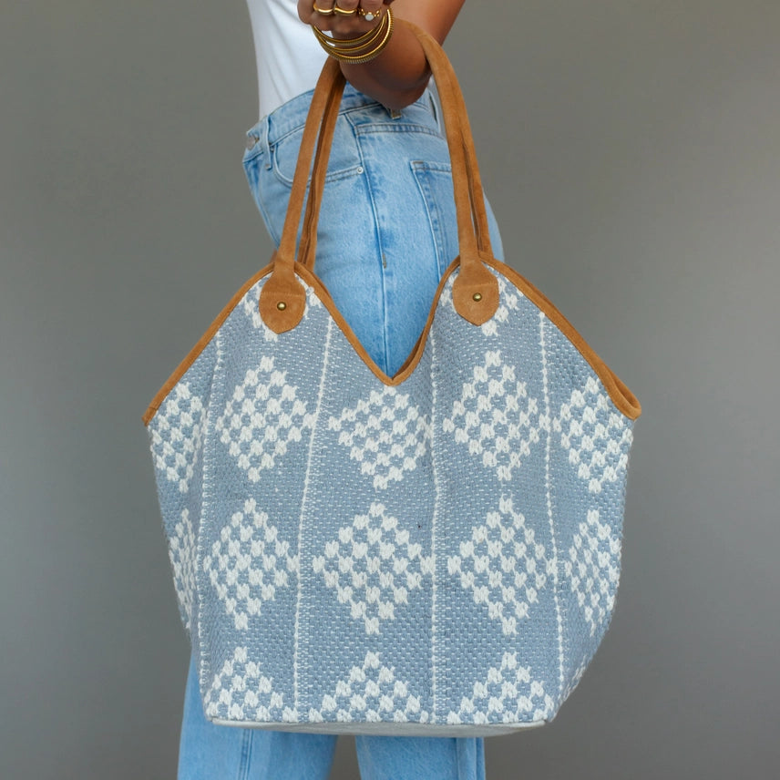 Diamond Pattern Tote - 3 colors!