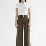 MICA Fern Green Super High Wide Leg Jean - The Nines
