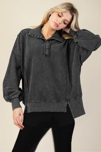 Mineral Wash Terry Sweatshirts - 3 Colors! - FINAL SALE