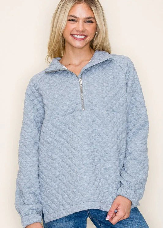 Quilted Half Zip - The Nines