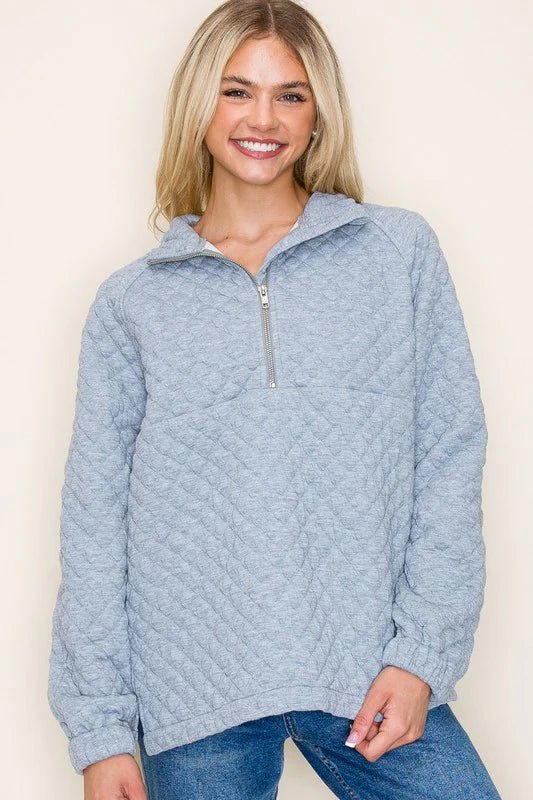 Quilted Half Zip - The Nines