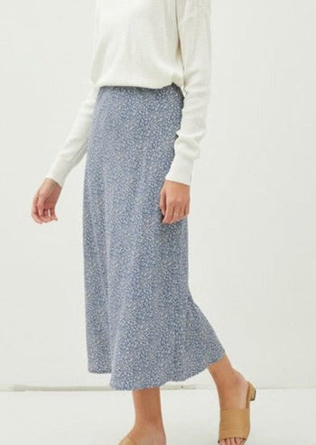 Floral Midi Skirt - 2 Colors!
