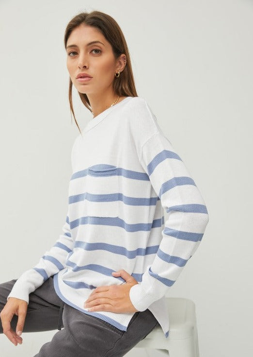 Skylar Striped Lightweight Pullovers - 2 Colors!