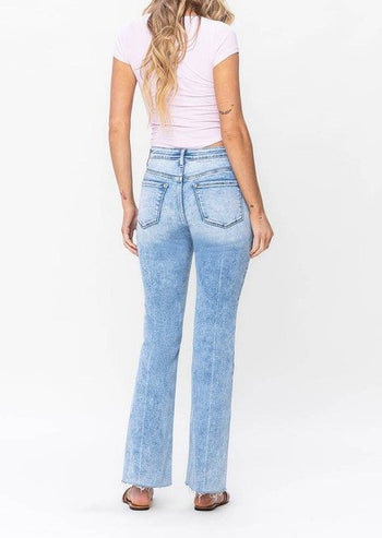 Vervet By Flying Monkey High Rise Vintage Wash Bootcut Jeans