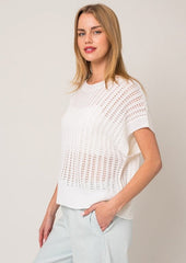 Open Boxy Knit Tops - 2 Colors!