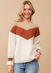 Cuff Detail Sweaters - 2 Colors!
