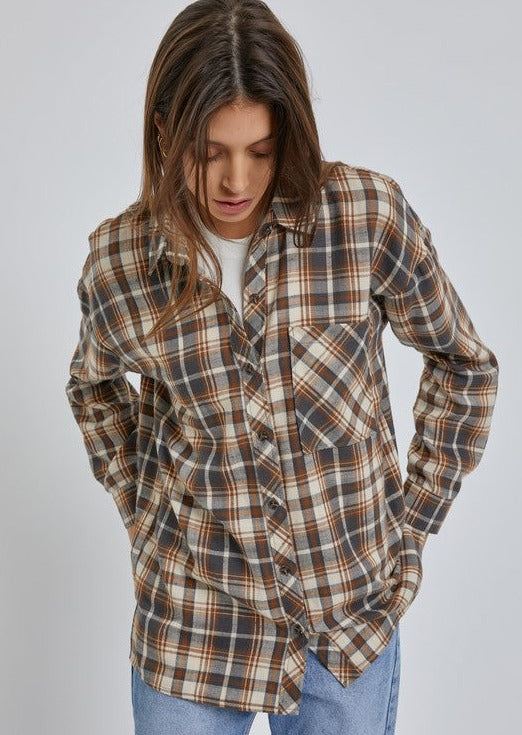 Brown & Gray Flannel