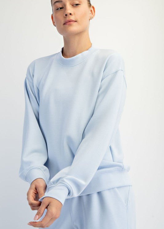 Scuba Mock Neck Sweatshirt - 7 Colors! - The Nines