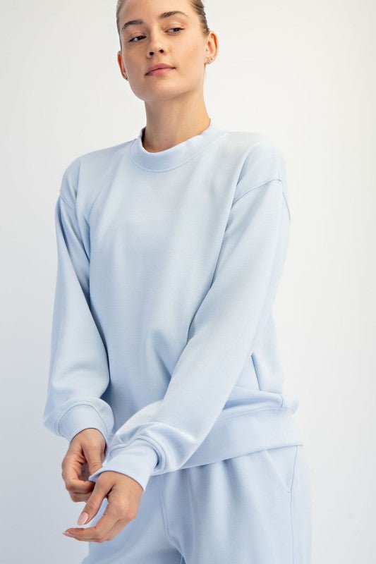 Scuba Mock Neck Sweatshirt - 7 Colors! - The Nines