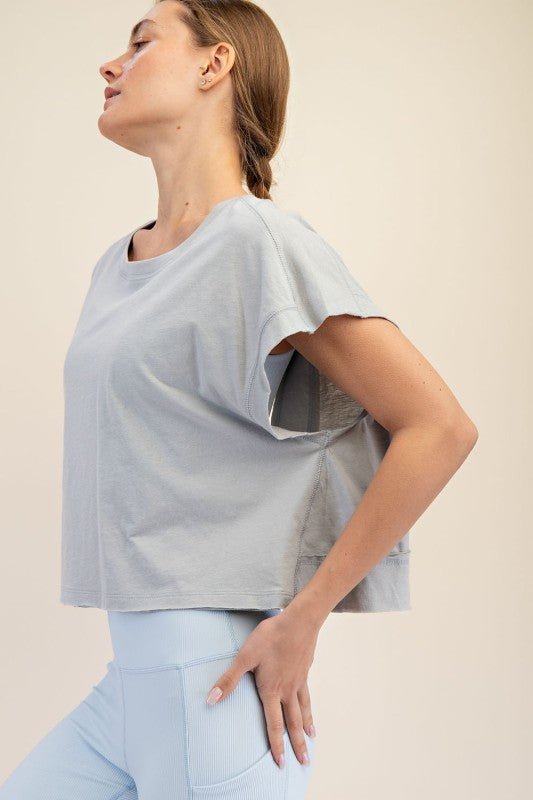 Cotton Open Back Short Sleeve - 3 Colors! - The Nines