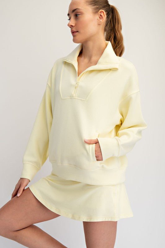 Mock Neck Quarter Zip - 5 colors! - The Nines