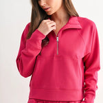 Luxe Ribbed 1/4 Zip Top - 5 colors! - The Nines