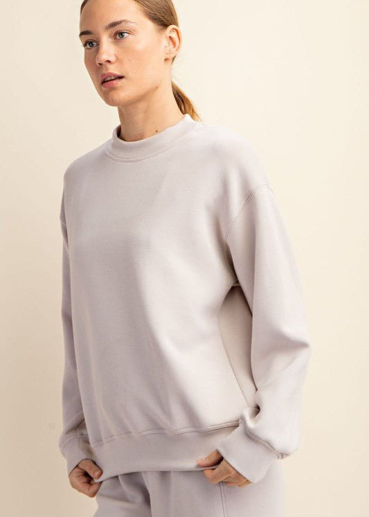 Scuba Mock Neck Sweatshirt - 7 Colors! - The Nines