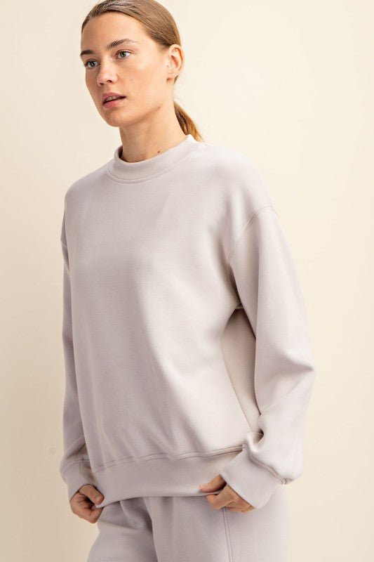 Scuba Mock Neck Sweatshirt - 7 Colors! - The Nines