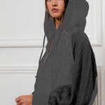 Cable Sleeve French Terry Hoodie - 2 Colors! - The Nines