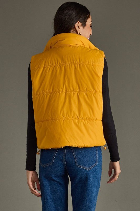 Mustard Puffer Vest - FINAL SALE! - The Nines