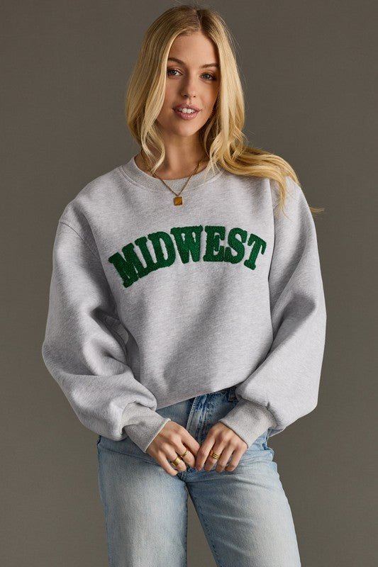 Gray & Green Midwest Sweatshirt - The Nines