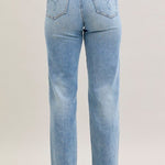 Judy Blue Mr Rigid Straight Medium Blue - 2 Lengths - The Nines