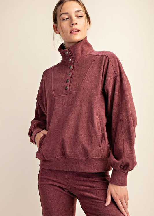 Open Roads Super Soft Snap Button Pullover - 3 Colors! - The Nines