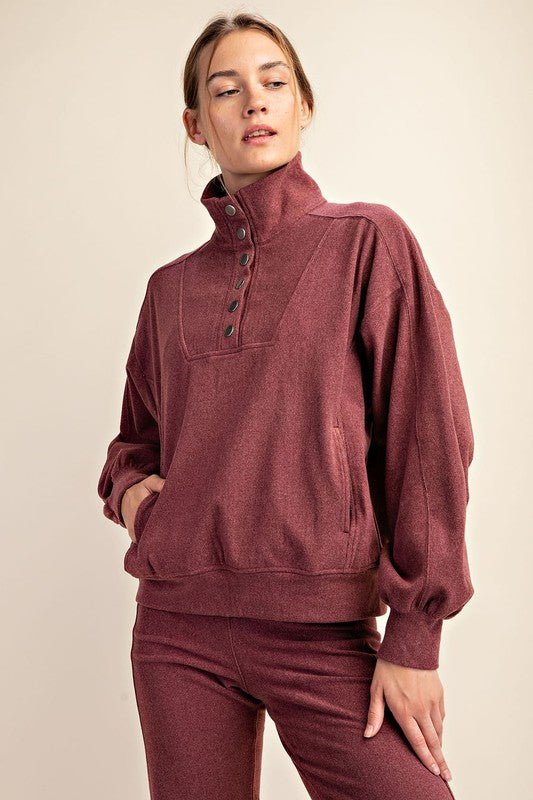Open Roads Super Soft Snap Button Pullover - 3 Colors! - The Nines