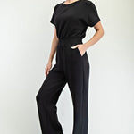 Scuba Short Sleeve Jumpsuit - The Nines