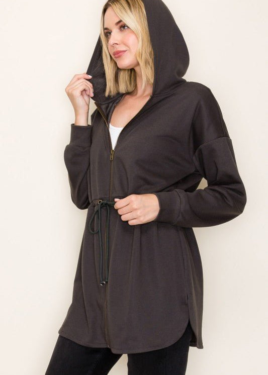 French Terry Duster Hoodie Jacket - The Nines