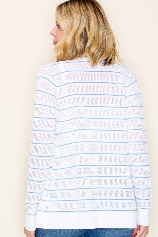 Pointelle Cardigan - 2 Colors! - The Nines