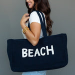 Navy Beach Tote - The Nines