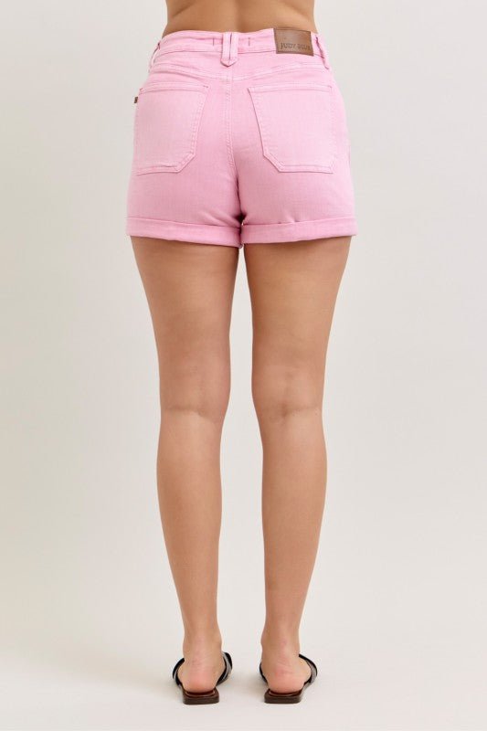 Judy Blue Aurora Weekender Dusty Pink Shorts - The Nines