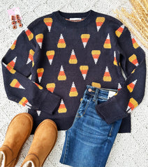 Candy Corn Sweater