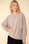 Mocha Relaxed Fit Comfy Top
