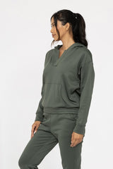 Mono B Hunter Green Scuba Hoodie - FINAL SALE