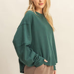 Relaxed Fit Waffle Top - 2 Colors! - The Nines
