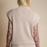 Two Tone Ribbed Sweater Vest - 2 Colors! - The Nines