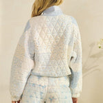 Textured Quilted Print Pullover - 2 colors! - The Nines
