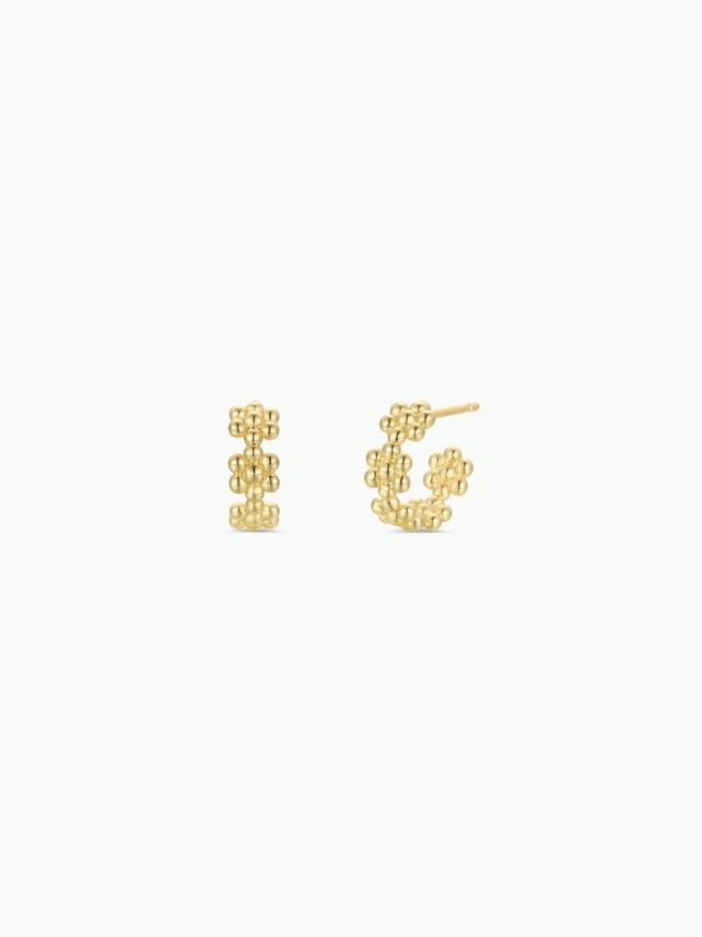 Petite Flower Hoop Earrings - The Nines
