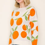 Cream Orange Pullover - The Nines