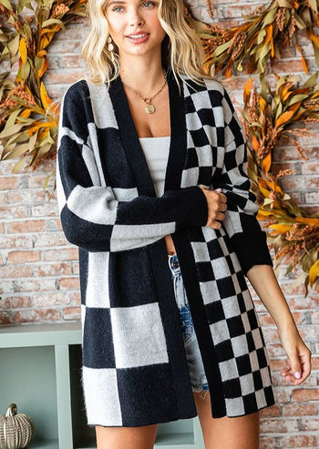 FINAL SALE - Cozy Up Checked Cardigans - 2 Colors!
