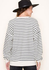 Textured Striped Tops - 3 Colors!
