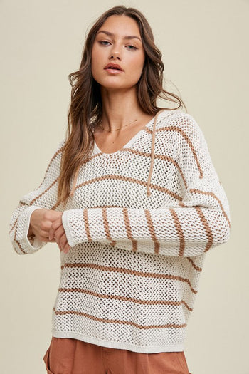 Beachy Open Knit Hoodies - 2 colors!