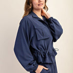 Crinkle Athleisure Jackets - 2 Colors! - The Nines