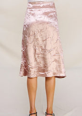 Crinkle Stretch Satin Skirts - 2 Colors!