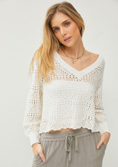 Crochet Crop Pullover